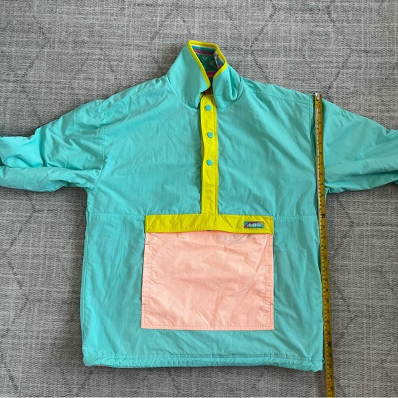 Chubbs Chubbies Men’s Blue/Pink Reversible Windbreaker/Fleece Half Zip Pullover - Picture 11 of 13